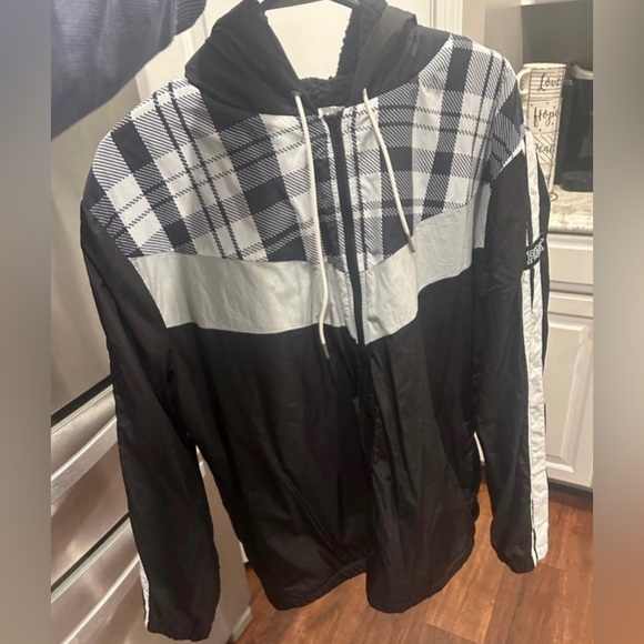 VS PINK Sherpa lined Plaid Jacket M/L - Picture 1 of 10
